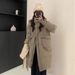 girl Girl 2025 Winter New White Down Jacket For Women, Mid-Length, Over-the-Knee, Hooded, Korean Style, Loose Fit, Warm, Thickened_ecoleips.com
