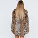 Leopard Print Faux Fur Coat For Women - Fashionable Winter Outerwear With Soft & Warm Design_ecoleips.com