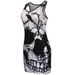 European And American Cross-border Summer New Women's Clothing, Round-neck Skull Print Tank Top, Sleeveless Slim-fit_ecoleips.com