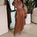 Women's Clothing Autumn And Winter Pleated Ribbon Shiny Evening Dress_ecoleips.com