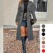 Women's Clothing Fashionable Autumn Winter Women's Wool Double Breasted Coat Style Lined Outerwear For Ladies_ecoleips.com