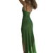 Women's Sexy Halter Neck Long Dress High Slit Elegant Evening Gown Style New_ecoleips.com