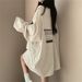 Korean Style Long Sleeved T Shirt for Women 100% Combed Cotton plus Size Relaxed Fit Japanese Style Top for Autumn 2024_ecoleips.com