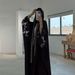 MQ154 Abaya Dubai Cardigan Robe Embroidered Headscarf Outerwear Cross-Border E-Commerce Foreign Trade Middle East_ecoleips.com
