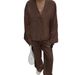 Cross-border European American Women's Clothing 2025 Spring Autumn New High-end Lace-up Shirt And Pants Casual Fashion_ecoleips.com