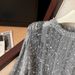Women’s Clothing Real shot craft style mixed color sequins loose soft waxy sweater women's outer wear slim long sleeve knitted sweater_ecoleips.com