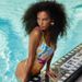 Women's Cartoon Printed Contrast Color One-Piece Swimsuit - Trendy Swimwear_ecoleips.com