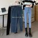 Plus-size Stretch Jeans For Women, 2025 New Spring And Autumn High-waisted Slim-fit Versatile Skinny Pencil Pants_ecoleips.com