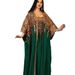 3906 Muslim Long Skirt, Arabian Robe, Abaya Women's New Two-Piece Dress Set_ecoleips.com