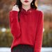 Autumn/Winter Style Chinese-Inspired Undershirt With Buttoned Collar, Embroidered Design, And Long Sleeves; Made Of Warm_ecoleips.com