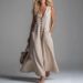 2026 New European And American Cross-Border Spring/Summer Patch Pocket Deep V-Neck Long, Women's Sleeveless Button_ecoleips.com