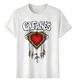 Women's T-Shirts T-shirt Muscle Freaks Decorative Heart Cafanes Style Fans_ecoleips.com