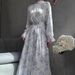 European And American Cross-Border 2025 Spring Elegant Fashionable Long-Sleeve Floral Dress For Women_ecoleips.com
