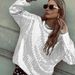 2025 Hot-Selling Trendy Brand Fashionable Knit Top For Women, High-End Women's Clothing, Elegant Sequined T-Shirt_ecoleips.com