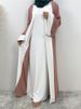 New Design Nida Muslim Abaya Dubai Luxury Woman Dress Veiled Islamic Moroccan Kaftan Black Ramadan Modest Casual Clothing Eid_ecoleips.com