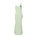 AD309 Cross-border Mint Mambo Light Green Strap Summer Elegant Waist-Cinching Slim-Fit Tie-Waist Bodycon Mermaid Dress_ecoleips.com