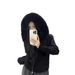 Women's Clothing Hooded Fur Collar Stitching Knitted Sweater Jacket Women's Knit Hooded Cardigan With Faux Fur Trim - Casual Fall & Winter Outerwear_ecoleips.com