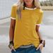 Women's Clothing Summer New Women's Custom Z Bottoming Shirt Tops Loose Round Neck Short Sleeve T Shirt_ecoleips.com