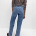 K New High Waist Bright Line Wide Leg Jeans Retro Slim Women's Jeans_ecoleips.com