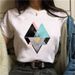 Cross-border Fashion Women's Clothing With Short Sleeves And Stylish Geometric Patterns_ecoleips.com