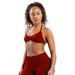 Women's High Elastic Nylon Sports Bra Halter Neck Fitness Yoga Underwear Beautiful Back Design Summer_ecoleips.com