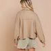 Fashionable Commuting Women's Clothing High-End Waffle Knit Cardigan Polo Collar Top Sweatshirt Jacket_ecoleips.com