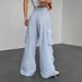 Autumn/Summer High-Waisted Slimming Striped Pants For Women Casual Loose Street Style Floor Length Fashion_ecoleips.com