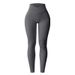 Yoga European And American Sexy Tight Cross-Strap Sports Workout High-Waisted Tummy Control Ribbed Long Pants For_ecoleips.com