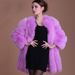 Women's Clothing Luxury Faux Fox Fur Coat Women's Mid-Length Elegant Winter Outerwear With Plush Collar_ecoleips.com