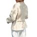 Women's Long Sleeved Blazer Autumn/Winter Casual Vacation Lace Up Wool European American Style Lightweight Coats_ecoleips.com