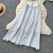 Women's Clothing Dopamine Pure Desire Hottie Suit Women's Summer Striped Suspender Tube Top Vest + High Waist Slim Swinging Maxi Skirt_ecoleips.com