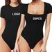Square Neck Tight Onesie Solid Color Slim Fit Large Size Short Sleeve T-shirt Women's Jumpsuit High Waist Short_ecoleips.com