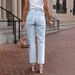 Women's Stretch Denim Straight Leg Pants Spring European American Style_ecoleips.com