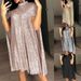 Sparkling A-Line Shift Dress With Batwing Sleeves For Women | Comfortable Loose Fit Party & Evening Wear_ecoleips.com
