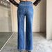 High-Waisted Stretch Wide-Leg Jeans For Women - Relaxed Straight-Leg Denim Pants_ecoleips.com