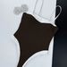 Women's One Piece Swimsuit Solid Color Elegant Casual Beach Vacation Swimming Spring Summer New_ecoleips.com