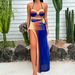 Women's Clothing Solid Color Gradient Tube Top Detachable Sling One Piece Swimsuit Female New Skirt Suit_ecoleips.com