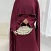 2025Loriya Pearl Beaded Luxurious Dress With Shawl LR1134_ecoleips.com