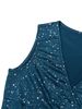 Women's Sleeveless Bodycon Mini Dress, Sequins Design Perfect For Parties, Casual Summer, All Seasons Wearable_ecoleips.com