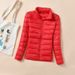 Winter Siyu Plus Size Jacket For Women, New Short Style, Lightweight, Stand Collar, Thickened, Warm, Slim Fit, White_ecoleips.com