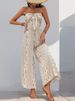 K High Waisted Lace Up Wide Leg Pants With Drawstring And Patchwork Casual Jumpsuit For Women_ecoleips.com