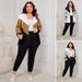 Stylish Striped Loose Cardigan Jacket – Color Block Casual Open Front Coat, Lightweight & Comfortable For Women_ecoleips.com
