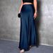 Elegant High-Waisted Satin Skirt for plus Size Women Solid Color European American Style Cross-Border Trade Fashion_ecoleips.com