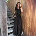 Elegant Women's Halter Neck V-Cut Wide-Leg Pants Set Milk Silk Two-Piece Outfit Black Brown White S-2XL_ecoleips.com