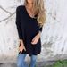 Foreign Trade European American Cross-Border Independent Site 2026 Spring And Autumn Solid Color V-Neck Knit_ecoleips.com