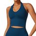dfyne seaml square neck sport ra halter neck beautiful back sportswear women's fi gym tank top_ecoleips.com