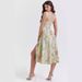 Floral Print Slit Maxi Dress For Women - Elegant Slimming Sleeveless Sundress With Side Split, A-Line Summer Evening Gown_ecoleips.com