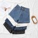 Women's Trendy Rolled up Denim Shorts Summer Thin A-Line Straight Leg Casual Wide Leg Hot Pants Hot Summer New_ecoleips.com