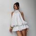 Trendy Off-Shoulder Mini Dress With Asymmetric Neckline & Open Back – Stylish Solid Color Sleeveless Outfit For Women_ecoleips.com