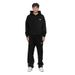 Minimalist Embroidered Hoodie Set - Unisex Casual Pullover With Stylish Geometric Patterns, Breathable Polyester Blend For Streetwear & Daily Wear_ecoleips.com